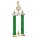 Double Green Carbon Fiber Victory Hockey Trophy