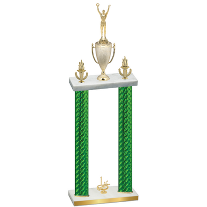 Double Green Carbon Fiber First Place Victory Trophy