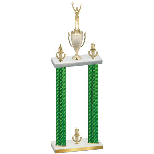 Double Green Carbon Fiber Victory Victory Trophy