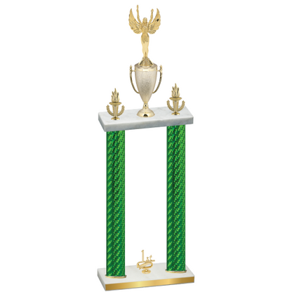Double Green Carbon Fiber First Place Victory Trophy