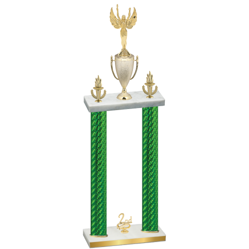 Double Green Carbon Fiber Second Place Victory Trophy