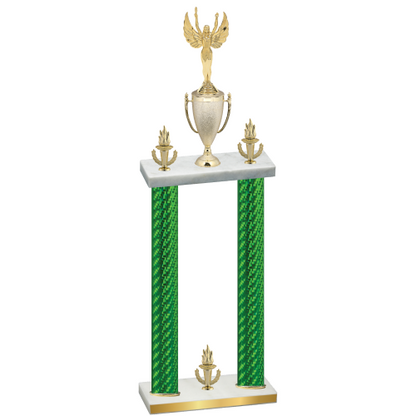 Double Green Carbon Fiber Victory Victory Trophy