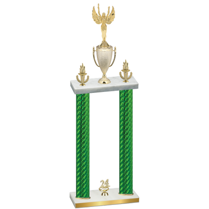 Double Green Carbon Fiber Year Victory Trophy
