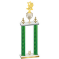 Double Green Carbon Fiber Year Pickleball Trophy