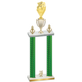 Double Green Carbon Fiber Year Pickleball Trophy