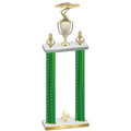 Double Green Carbon Fiber Fourth Place Cars Trophy