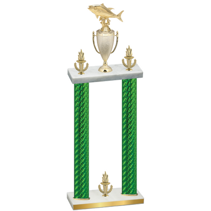 Double Green Carbon Fiber Victory Fishing Trophy