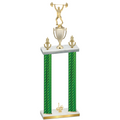 Double Green Carbon Fiber First Place Weights Trophy