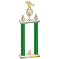 Double Green Carbon Fiber Year Fishing Trophy
