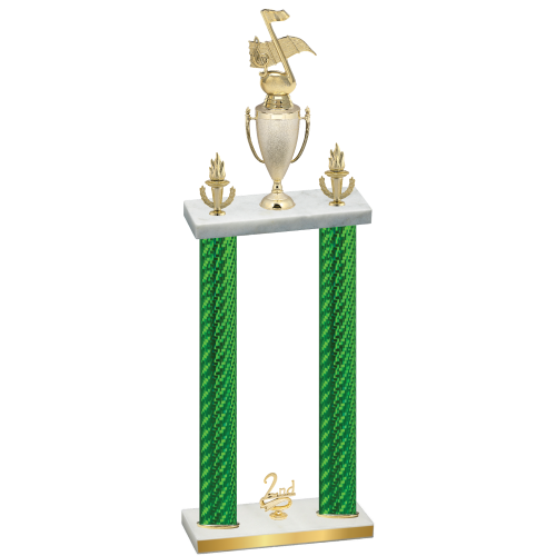 Double Green Carbon Fiber Second Place Music Trophy