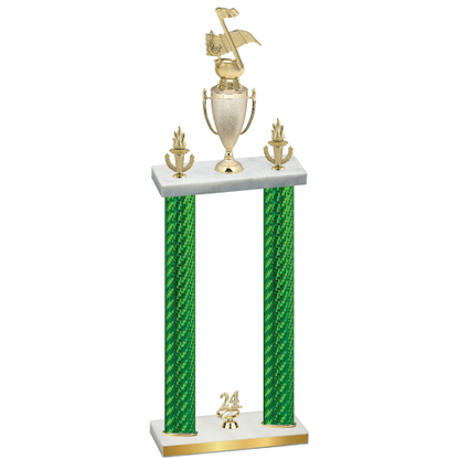 Double Green Carbon Fiber Year Music Trophy