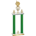 Double Green Carbon Fiber Year Baseball Trophy