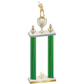 Double Green Carbon Fiber Fourth Place Baseball Trophy