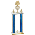 Double Blue Glacier Year Soccer Trophy