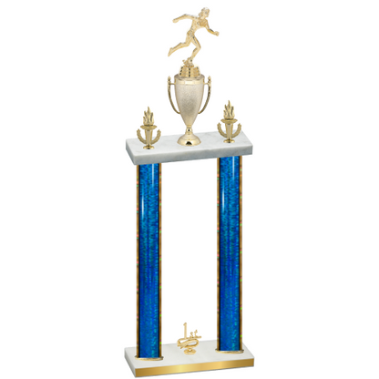 Double Blue Glacier First Place Running Trophy