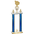 Double Blue Glacier Fourth Place Tennis Trophy