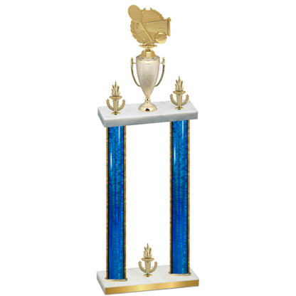 Double Blue Glacier Victory Tennis Trophy