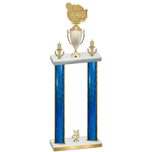 Double Blue Glacier Year Tennis Trophy