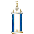 Double Blue Glacier Fourth Place Bowling Trophy