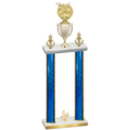 Double Blue Glacier Fourth Place Bowling Trophy
