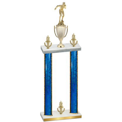 Double Blue Glacier Victory Swimming Trophy