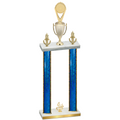 Double Blue Glacier Fourth Place Insert Trophy