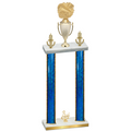 Double Blue Glacier Third Place Cheerleading Trophy