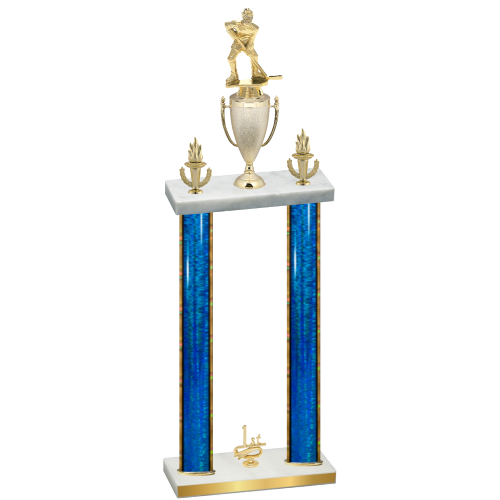 Double Blue Glacier First Place Hockey Trophy