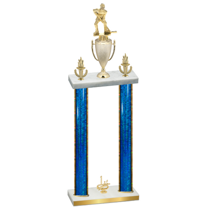 Double Blue Glacier First Place Hockey Trophy