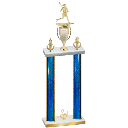 Double Blue Glacier Second Place Lacrosse Trophy