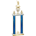 Double Blue Glacier Fourth Place Lacrosse Trophy
