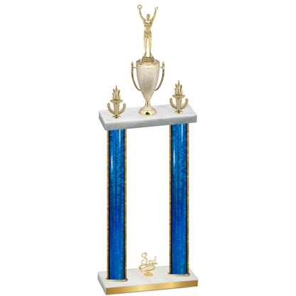 Double Blue Glacier Third Place Victory Trophy