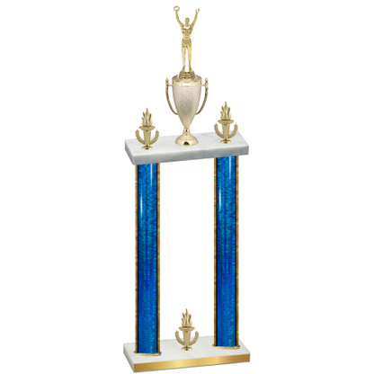 Double Blue Glacier Victory Victory Trophy