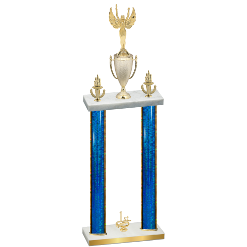 Double Blue Glacier First Place Victory Trophy
