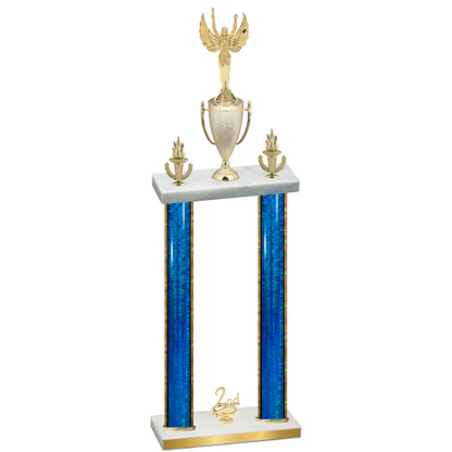 Double Blue Glacier Second Place Victory Trophy