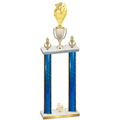 Double Blue Glacier Fourth Place Pickleball Trophy