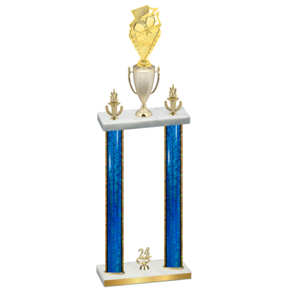 Double Blue Glacier Year Pickleball Trophy