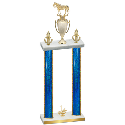 Double Blue Glacier First Place Horses Trophy
