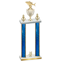 Double Blue Glacier Year Fishing Trophy