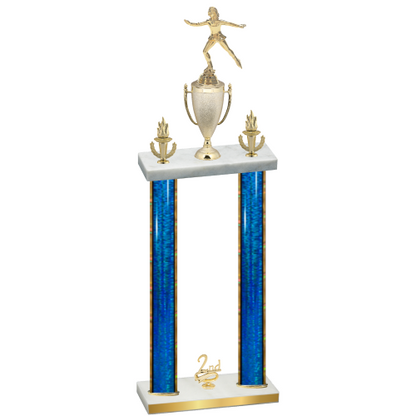 Double Blue Glacier Second Place Skater Trophy