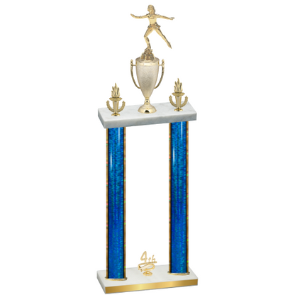 Double Blue Glacier Fourth Place Skater Trophy