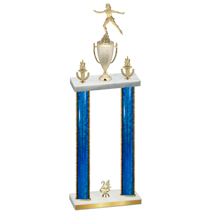 Double Blue Glacier Year Skater Trophy