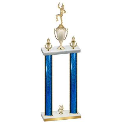 Double Blue Glacier Year Majorette Trophy