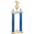 Double Blue Glacier Year Fishing Trophy