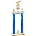 Double Blue Glacier Year Fishing Trophy
