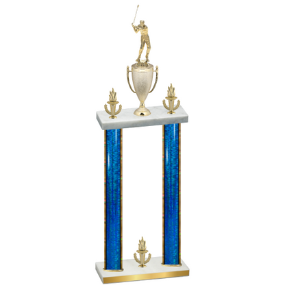 Double Blue Glacier Victory Golf Trophy