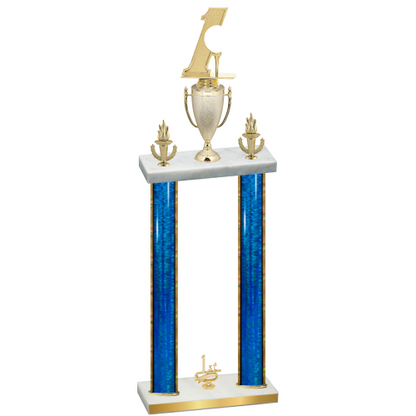 Double Blue Glacier First Place Golf Trophy