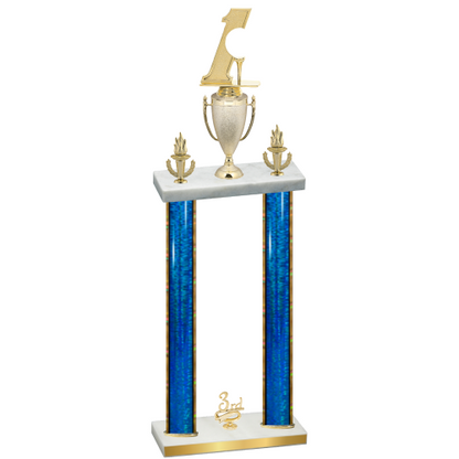Double Blue Glacier Third Place Golf Trophy
