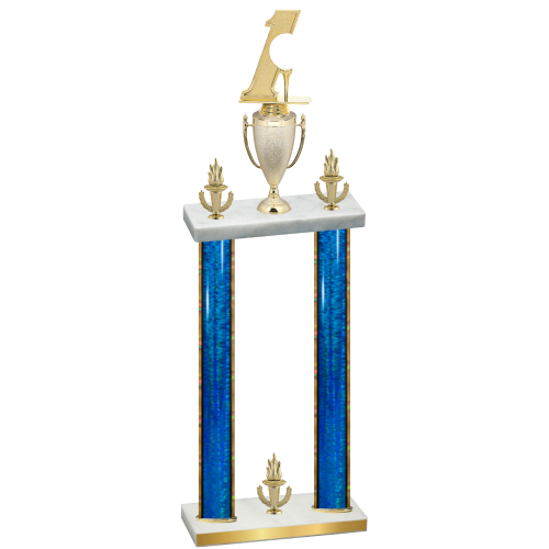 Double Blue Glacier Victory Golf Trophy