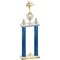 Double Blue Glacier First Place Karate Trophy